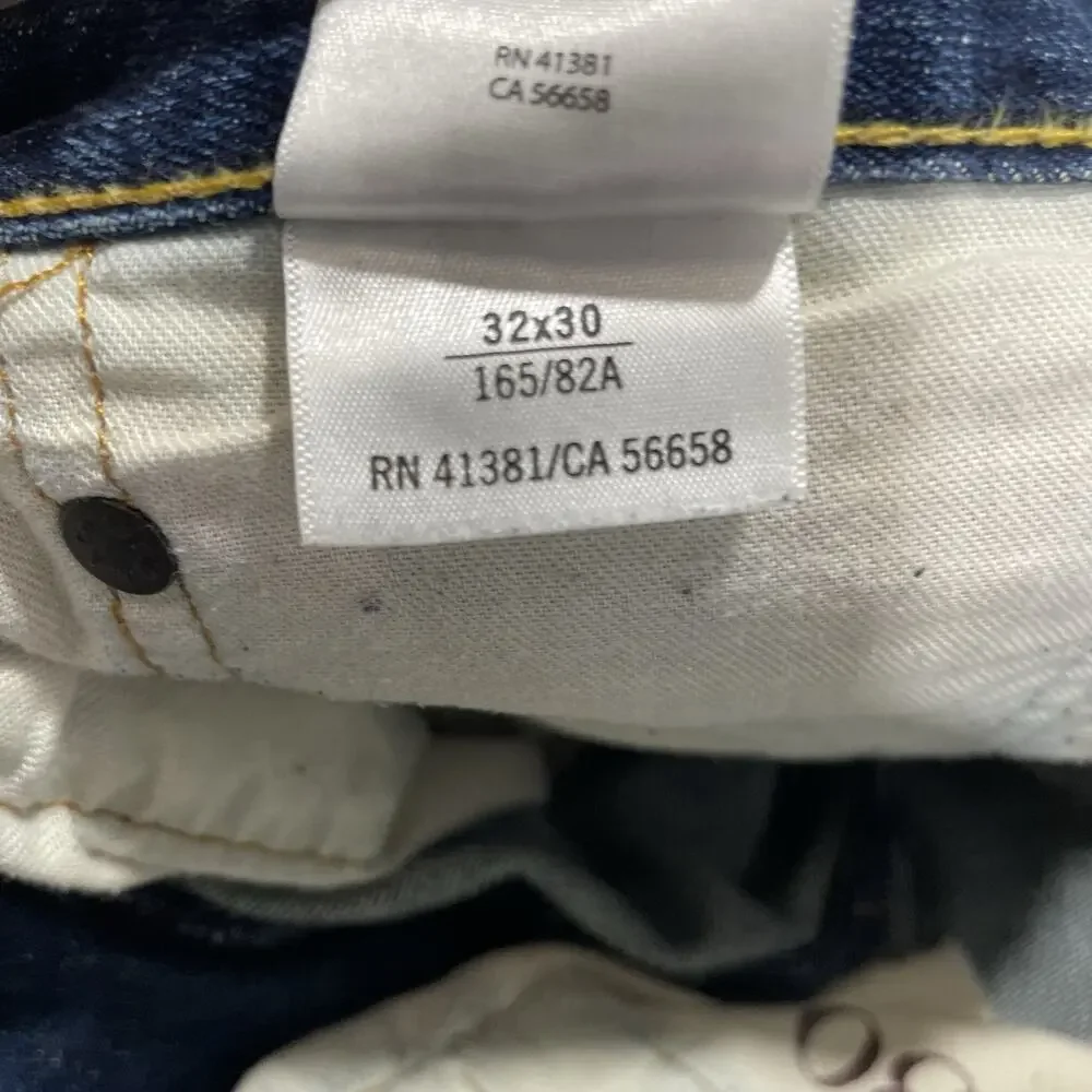 Polo Ralph Lauren Jeans Men’s 32x30 Blue Wash Varick Slim Straight Premium Denim